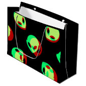 Alien Gift Bag Große Geschenktüte (Vorderseite Schrägansicht)