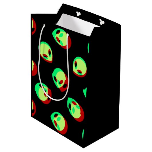 Alien Gift Bag Mittlere Geschenktüte (Rückseite Schrägansicht)
