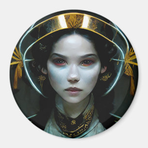 Alien Girl 2 Science Fiction Magnet