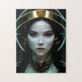 Alien Girl 2 Science Fiction Puzzle (Vertikal)