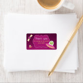 Alien Girl Birthday Gefallen Tags Label Adressaufkleber (Insitu)