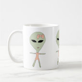 Alien Girl Kaffeetasse (Links)