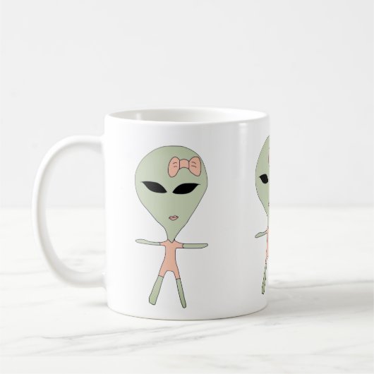 Alien Girl Kaffeetasse (Links)