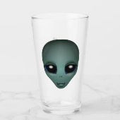Alien Glasses Niedliche Personalisierte Alien Glas (Vorderseite)