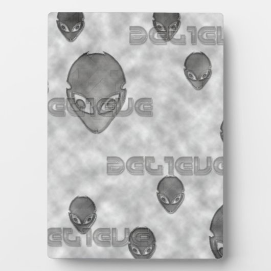Alien glaubt fotoplatte (Vorderseite)