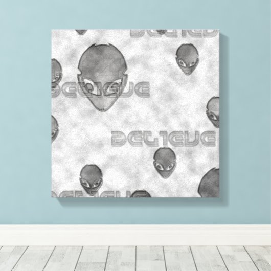 Alien glaubt leinwanddruck (Insitu (Holzboden))