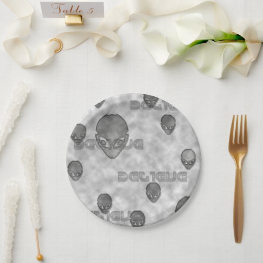 Alien glaubt pappteller (Hochzeit)