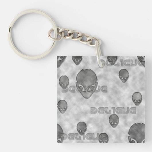 Alien glaubt schlüsselanhänger (Vorderseite)