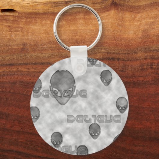 Alien glaubt schlüsselanhänger (Vorderseite)