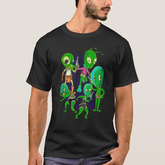 Alien Glauver Extraterrestrial Sci Fi Niedliche Al T-Shirt (Vorderseite)