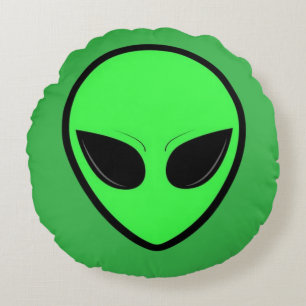 Alien Glow Round Pillow Rundes Kissen