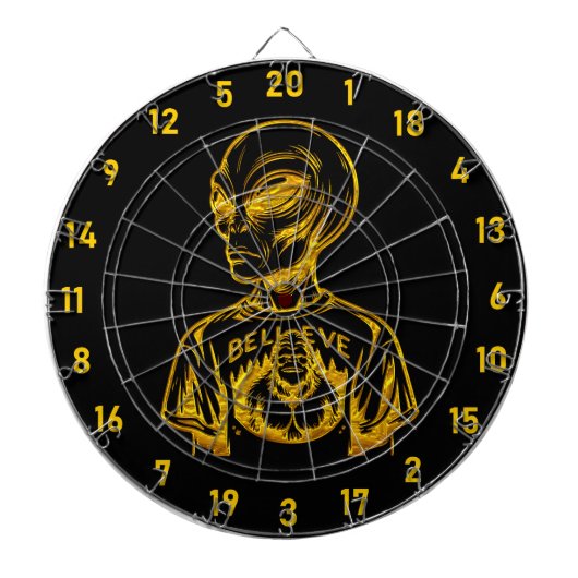 Alien Gold Edition Dartscheibe (vorne)