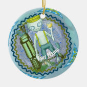 Alien Golf Ornament (Vorne)