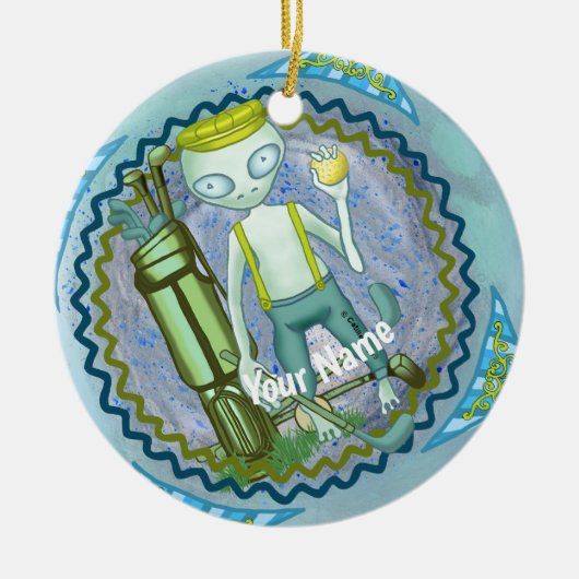 Alien Golf Ornament (Vorne)