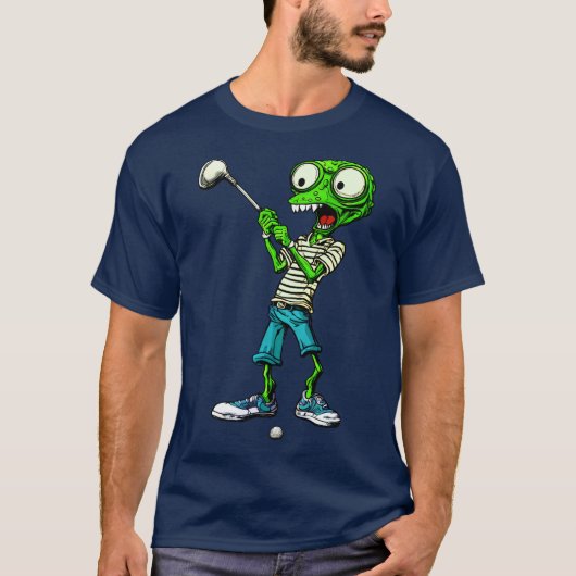 Alien Golfer T - Shirt (Vorderseite)