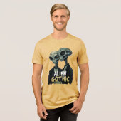 Alien Gothic Tri-Blend-Shirt - Retro trifft auf Wh Tri-Blend Shirt (Vorderseite voll)