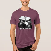 Alien Gothic über Retro Fusion Tri-Blend Shirt (Vorderseite)