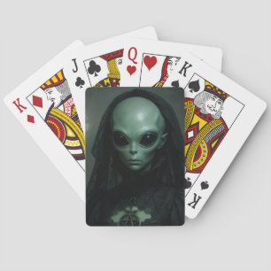 Alien Gotische Priesterin des Mondes Spielkarten