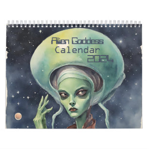 Alien Göttin Kalender