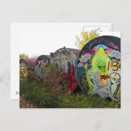 Alien Graffiti 2 Postkarte (Vorne/Hinten)