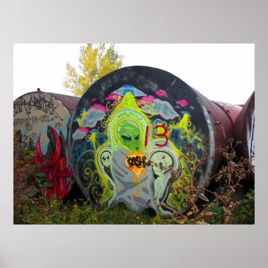 Alien Graffiti Poster (Vorne)