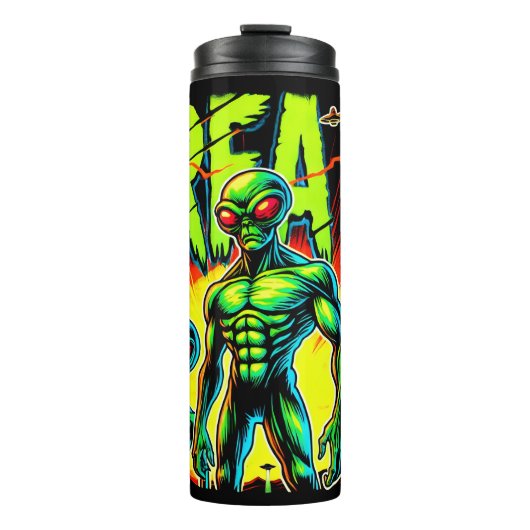 Alien Grafik: Bereich 51 Thermosbecher (Vorderseite)