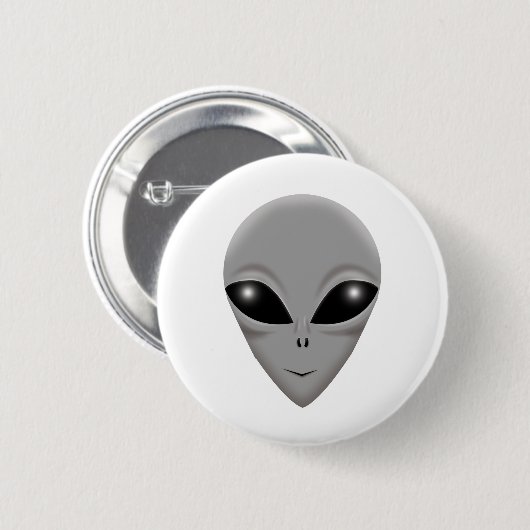 Alien-Grau Button (Vorne & Hinten)