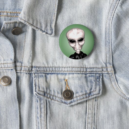 Alien-Grau-Knopf Button (Beispiel)