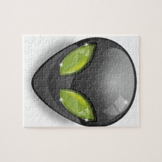 Alien graues Design#2 Puzzle (Horizontal)