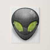 Alien graues Design#2 Puzzle (Vertikal)