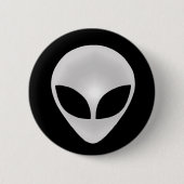 Alien Graukopf Button (Vorderseite)