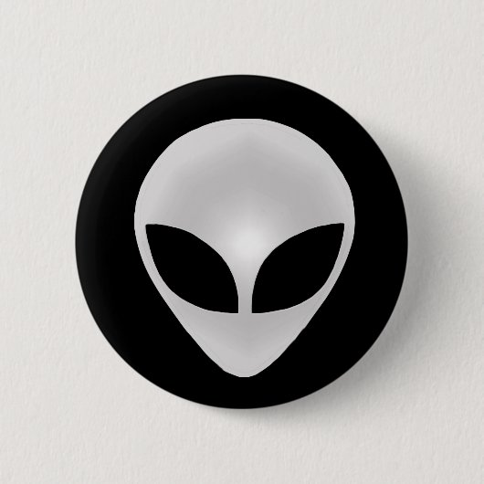 Alien Graukopf Button (Vorderseite)