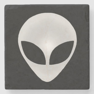 Alien Gray Head Steinuntersetzer