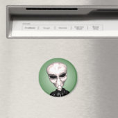 Alien Gray Magnet (In Situ (Geschirrspüler))