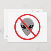 Alien Gray Postkarte (Vorne/Hinten)