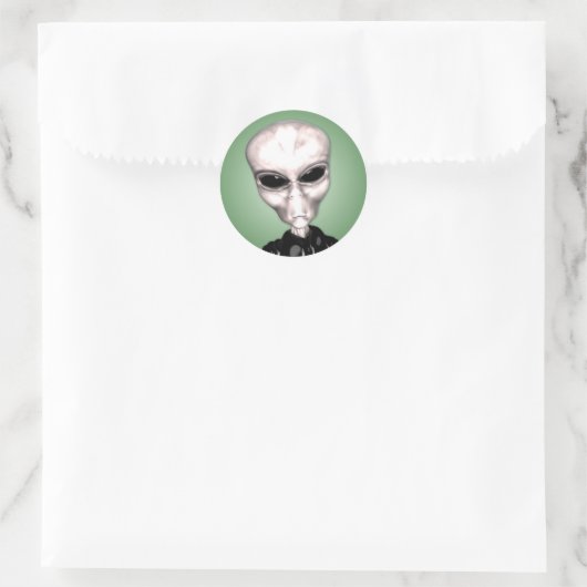 Alien Gray Sticker (Tasche)