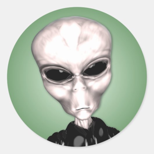 Alien Gray Sticker (Vorderseite)