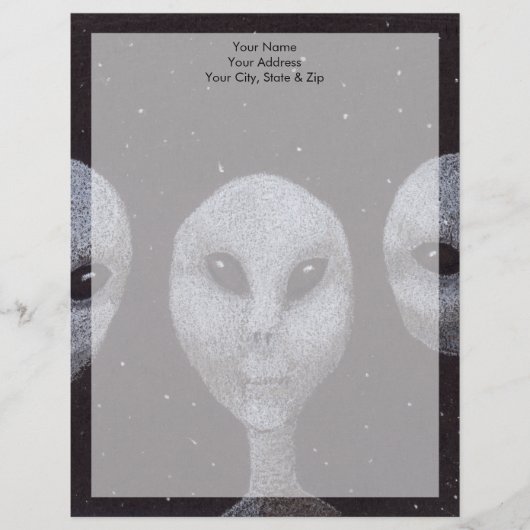 Alien Grays Briefkopf (Vorderseite)