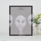 Alien Grays Briefkopf (Stehend Vorderseite)