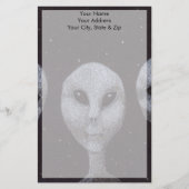 Alien Grays Briefpapier (Vorderseite)