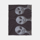 Alien Grays Fleecedecke (Vorderseite)