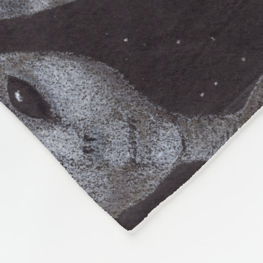 Alien Grays Fleecedecke (Ecke)
