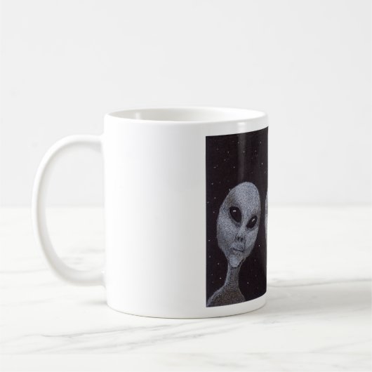 Alien Grays Kaffeetasse (Links)