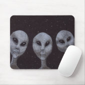Alien Grays Mousepad (Mit Mouse)