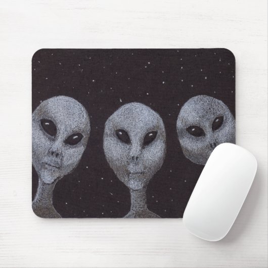 Alien Grays Mousepad (Mit Mouse)