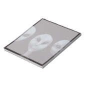 Alien Grays Notizblock (Rotiert)