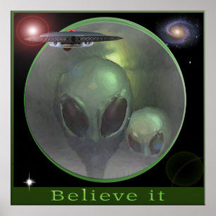 Alien Grays Poster