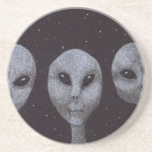 Alien Grays Sandstein Untersetzer