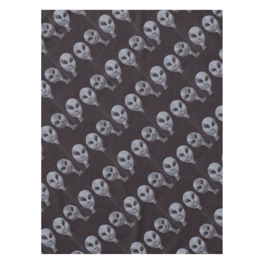 Alien Grays Tischdecke (Vorderseite)