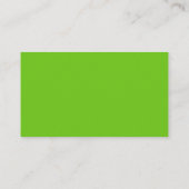 Alien Green Business Card Visitenkarte (Rückseite)